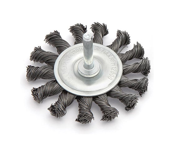 Щетка крученая плоская 75 мм для дрели Дело Техники 272075 1