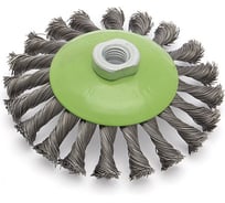 Щётка для УШМ кручёная конусная Дело Техники 125мм 275325