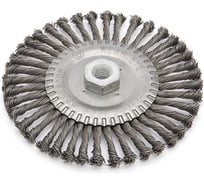 Щётка для УШМ кручёная плоская Дело Техники 150мм 275150