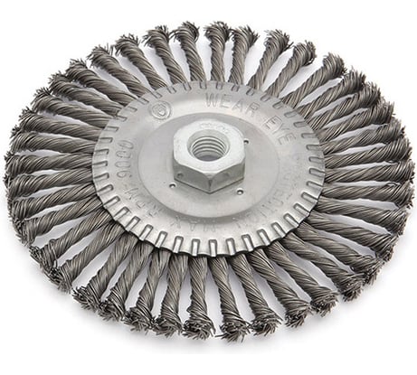 Щётка для УШМ кручёная плоская Дело Техники 150мм 275150