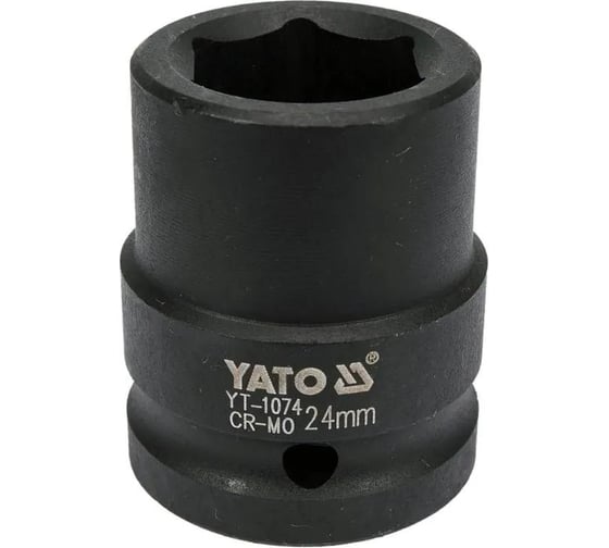 Головка торцевая ударная 6-гранная 24 мм, 3/4"DR YATO YT-1074 1