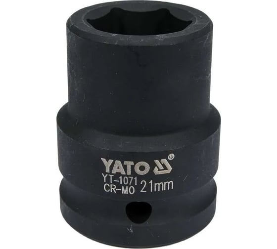 Головка торцевая ударная 6-гранная 21 мм, 3/4"DR YATO YT-1071 1