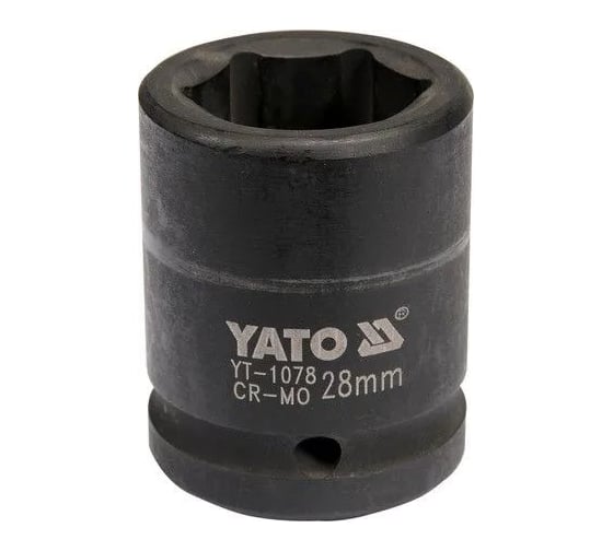 Головка торцевая ударная 6-гранная 28 мм, 3/4"DR YATO YT-1078 1