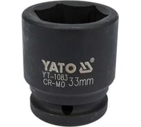Головка торцевая ударная 6-гранная 33 мм, 3/4"DR YATO YT-1083