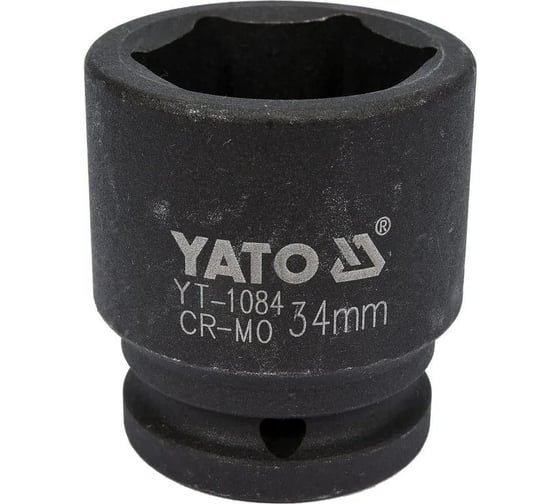 Головка торцевая ударная 6-гранная 34 мм, 3/4"DR YATO YT-1084
