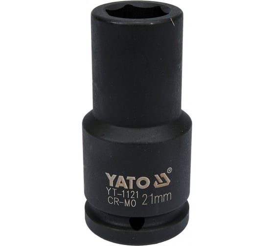 Головка ударная глубокая 6-гранная 21 мм, 3/4"DR YATO YT-1121