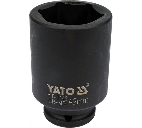 Головка ударная глубокая 6-гранная 42 мм, 3/4"DR YATO YT-1142 1