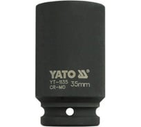 Головка ударная глубокая 6-гранная 35 мм, 3/4"DR YATO YT-1135