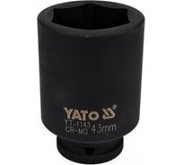 Головка ударная глубокая 6-гранная 43 мм, 3/4"DR YATO YT-1143
