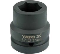 Головка торцевая ударная 6-гранная 27 мм, 1"DR YATO YT-1183
