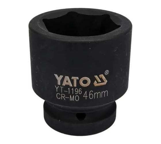 Головка торцевая ударная 6-гранная 46 мм, 1"DR YATO YT-1196 1
