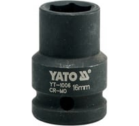 Головка торцевая ударная 6-гранная 16 мм, 1/2"DR YATO YT-1006