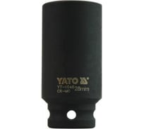 Головка ударная глубокая 6-гранная 28 мм, 1/2"DR YATO YT-1048