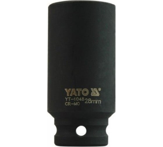Головка ударная глубокая 6-гранная 28 мм, 1/2"DR YATO YT-1048 1