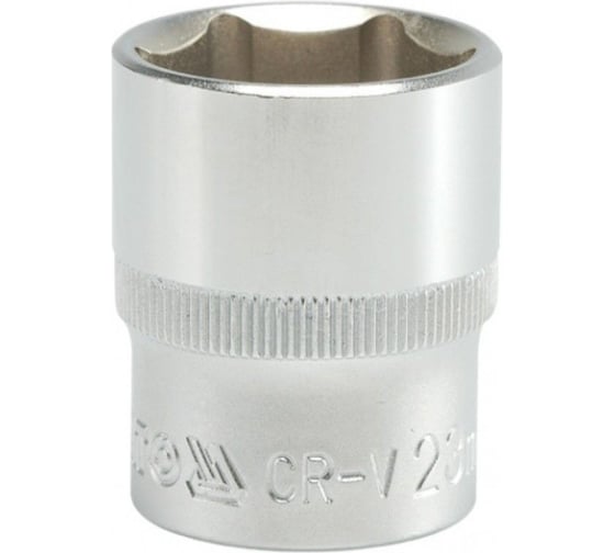 Головка торцевая короткая 23 мм, 1/2"DR, CrV YATO YT-1216