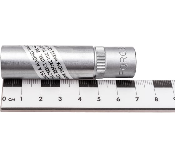 Головка свечная магнитная тонкостенная 12 гранная, 3/8", 14 мм, 70 мм FORCE 807314MTH