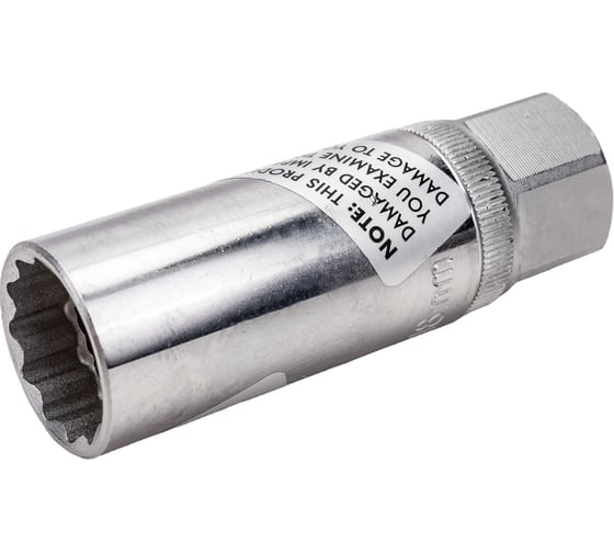 Головка свечная магнитная тонкостенная 12 гранная, 1/2", 18 мм, 70 мм FORCE 807418M 1