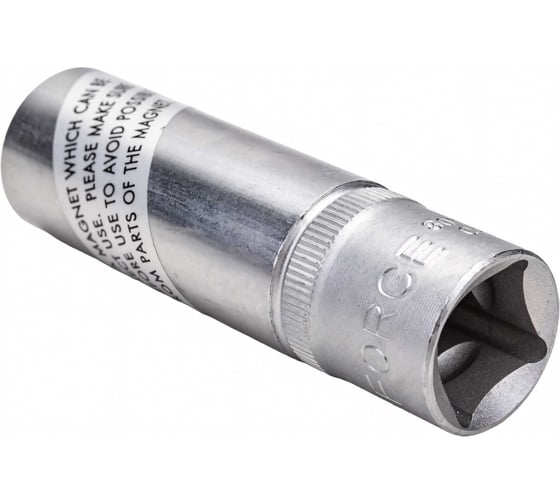 Головка свечная, магнитная 12 гранная, 1/2", 16 мм, 70 мм FORCE 807416M