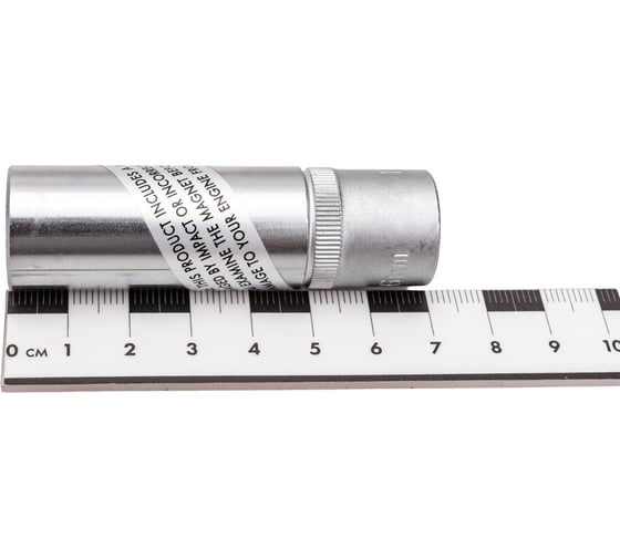 Головка свечная, магнитная 12 гранная, 1/2", 16 мм, 70 мм FORCE 807416M