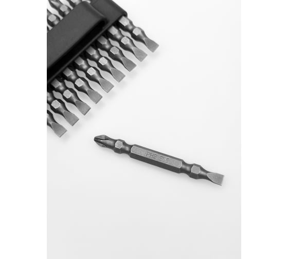 Набор бит двухсторонних Ph2xSl5, 65 мм vertextools БТ-PH2-SL5-65
