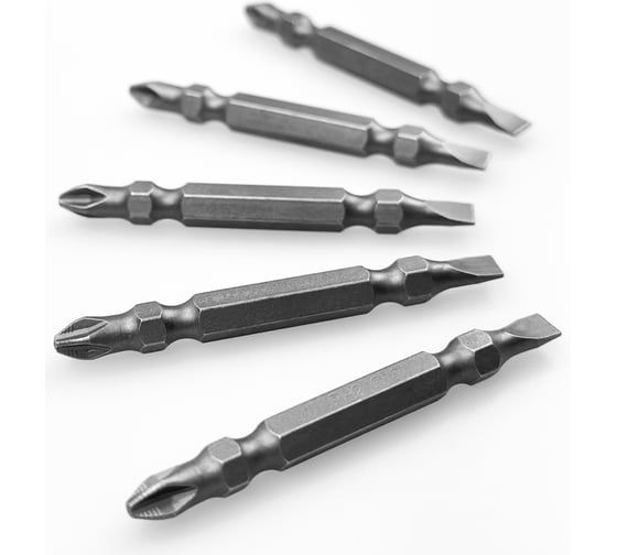 Набор бит двухсторонних Ph2xSl5, 65 мм vertextools БТ-PH2-SL5-65