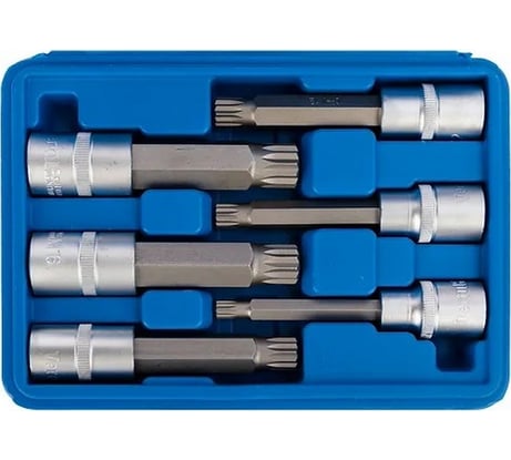 Набор головок 1/2" DR со вставкой SPLINE 100 мм, 6 предметов VERTUL VR50198