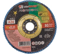 Круг лепестковый торцевой плоский КЛТ1 (150х22 мм; А 36; 14А 50/Р36) Луга 4603347276280