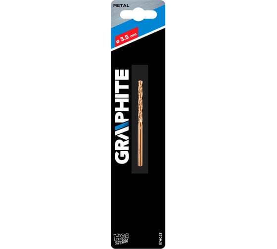 Сверло по металлу HSS-Co (3.5х39х70 мм) GRAPHITE 57H023