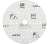 Диск шлифовальный на плёночной основе NOVASTAR (150 мм, 121 отверстие, Р120, 100 шт.) MIRKA FG6CH09912