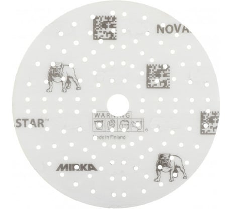Диск шлифовальный на плёночной основе NOVASTAR (125 мм, 89 отверстий, Р400, 100 шт.) Mirka FG6C209941