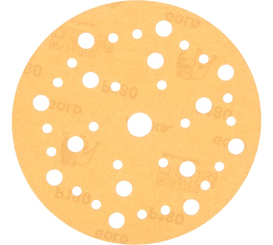 Лист шлифовальный GOLD (150 мм, 37 отверстий,  Р180, 100 шт.) Mirka 236CF09918