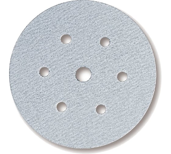 Лист шлифовальный на бумажной основе Q.SILVER (150 мм, 6+1 отверстий, Р80, 100 шт.) Mirka 3662809980 1