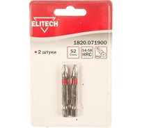 Биты (2 шт; PH2; 50 мм; S2; 54-58 HRC) Elitech 1820.071900