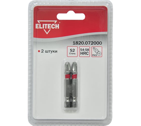 Набор бит Elitech 1820.072000 189270 1