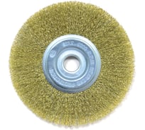 Щетка плоская (175х22.2 мм; латунированная волнистая 0.35 мм) для УШМ Elitech 1820.074900