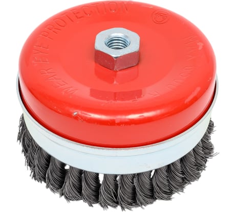 Щетка чашечная усиленная (125 мм; М14; витая 0.5 мм) для УШМ Elitech 1820.075600