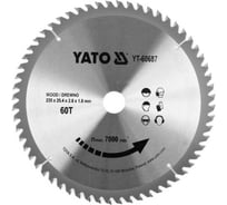 Диск пильный по дереву, 235x60Tх25,4мм YATO YT-60687