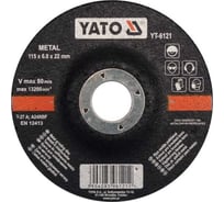 Диск зачистной по металлу, 115x6,0x22 YATO YT-6121