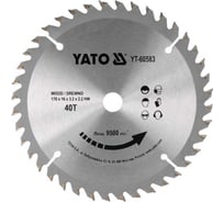 Диск с карбид вольфрамом, 170x16x3,2x2,2/40 зубьев YATO YT-60583