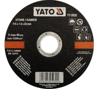 Круг отрезной по камню, 115x1,5x22мм YATO YT-5930