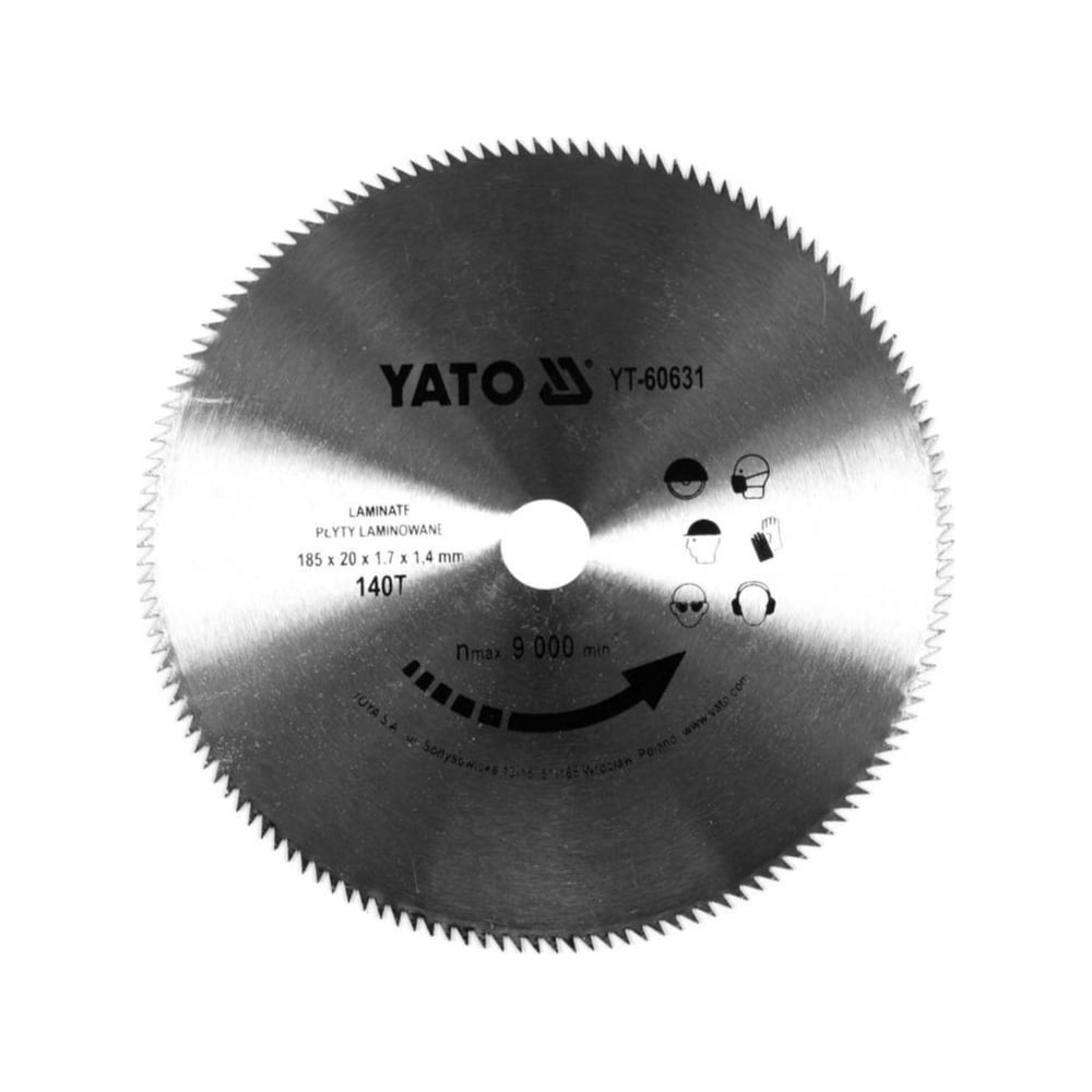 Диск пильный для резки панелей, 185/140T 20мм YATO YT-60631 - выгодная ...