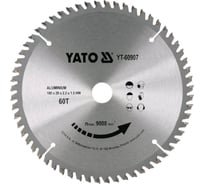 Диск пильный по алюминию, 180x20x2,2x1,5/60 зубьев YATO YT-60907