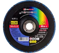 Круг лепестковый торцевой плоский КЛТ1 (180х22 мм; А120; 14А 12/Р120) Луга 4603347276532