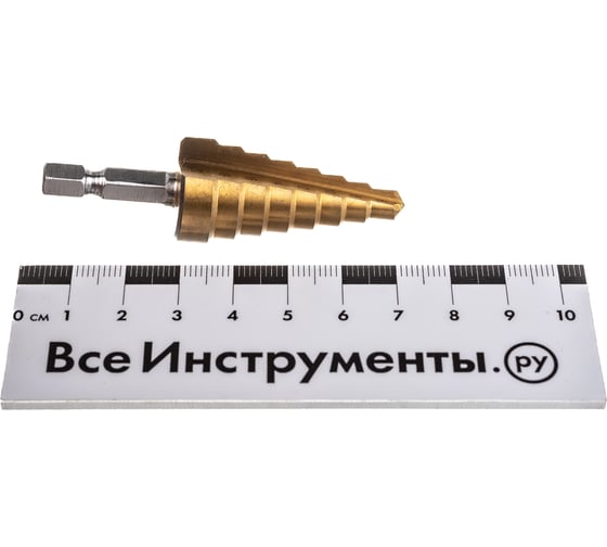 Сверло по металлу ступенчатое 6-20 мм для отверстий 6,8,10,12,14,16,18,20 мм РемоКолор 35-5-020