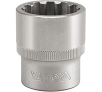 Головка торцевая SPLINE 8х38 мм, 1/2" DR YATO YT-14820