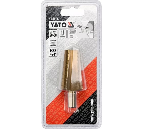 Сверло ступенчатое 20-30 мм YATO YT-44747