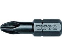 Бита крестовая PZ2, 50 шт, 1/4", 25 мм YATO YT-7811