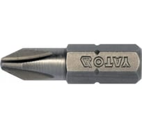 Бита крестовая PH2, 10 шт, 1/4", 25 мм YATO YT-78132