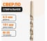 Сверло спиральное, hss co 5, din338, 6,5 мм, 1 шт Wokin 1352943 2