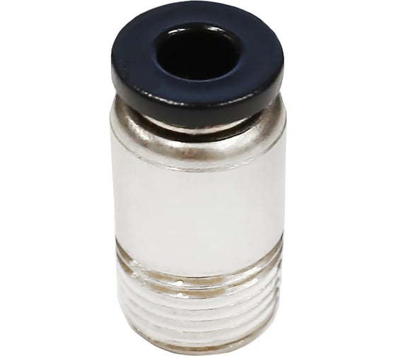 Фитинг цанговый прямой 8 мм, наруж. резьба 1/2", сталь, тип POC TITAN LOCK TLP-POC8-04